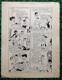 La planche originale 3 du Cap'tain PAF 9 au format entier de 25 x 32.5 Cm