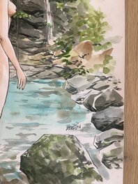 Nu à la cascade Nu à la cascade