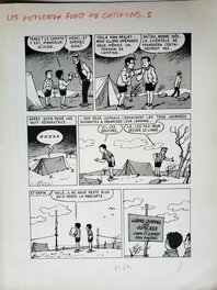 Pierre Lacroix - LES JUMEAUX FONT DU CAMPING - Planche originale