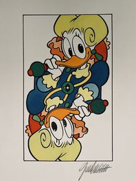 Giorgio Cavazzano - Playing Card 1994 Mondiano - Original Illustration