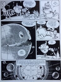 Giorgio Cavazzano - Cavazzano, Timothée Titan#2, L'avaleur d'étoiles, planche n°43, 1989. - Planche originale