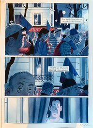 François Ravard - » La loi des probabilités » ( Version non publiée )- Planche originale n° 1 – Pascal Rabaté (Scénario) | François Ravard - Comic Strip