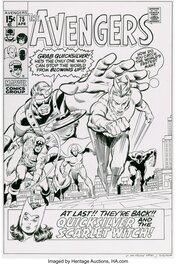 Michael Maikowsky - Avengers 75 (Recréation d'après John Buscema) - Couverture originale
