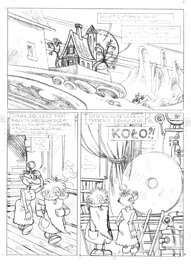 Wojtek Olszówka - Big ZNIK -  Aventures du professeur Nerwosolek / Przygody Profesorka Nerwosolka Page 1 - Planche originale