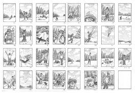 Landis Blair - Going South, Story Board - Planche originale