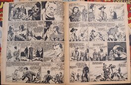 La Photo vous montre les pages 3 et 4 du Rc BD de Big Bill Le Casseur 59 " Chasseurs de Scalps " de 1951 ....qui n'est pas Jointe a la vente de cette Planche , c'est pour vous montrer la Publication . La Photo vous montre les pages 3 et 4 du Rc BD de Big Bill Le Casseur 59 " Chasseurs de Scalps " de 1951 ....qui n'est pas Jointe a la vente de cette Planche , c'est pour vous montrer la Publication .