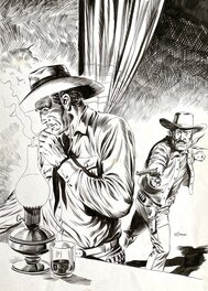 Planche originale - Spécial Rodeo n°63 par Jean-Yves Mitton - couverture originale avec Tex Willer - Comic Art
