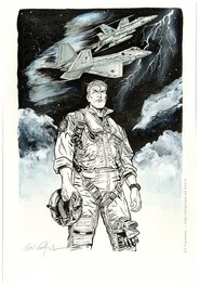 Gil Formosa - Buck DANNY  F-22   F-18 - Planche originale