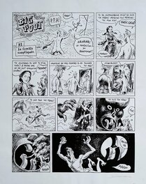 Nicolas Dumontheuil - Big Foot #2 pg 31 - La Famille Compliquée * Futuropolis - Planche originale