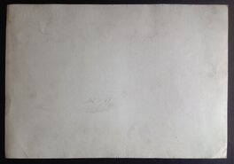 Le verso de l'illustration originale au format entier de 39,5 x 49,5 Cm Le verso de l'illustration originale au format entier de 39,5 x 49,5 Cm