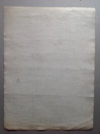 Le verso de l'illustration originale couleur au format entier de 37,5 x 51 Cm Le verso de l'illustration originale couleur au format entier de 37,5 x 51 Cm