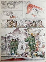 Première planche couleur de Hermann
