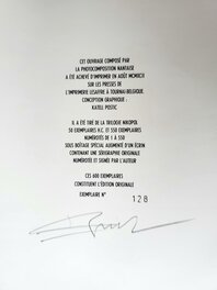 Exemplaire 128/550 signé