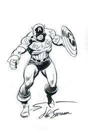 John Buscema - " Captain America "  / John Buscema - Illustration originale