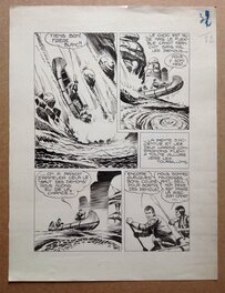 La planche originale 32 de Thunder Jack de Aout 1955 au format entier de 25 X 33 Cm