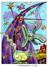 Tadeusz Baranowski - Lord Hokus Pokus et Diplodok - Illustration originale