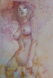 Aquarelle "troublants éclats de rêves"