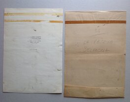 Le Revers de la couverture avec Tampon et feuille de protection d''origine .... et le Titre précisé pour L'italie ' La Razzia Selvaggia ' . Le Revers de la couverture avec Tampon et feuille de protection d''origine .... et le Titre précisé pour L'italie ' La Razzia Selvaggia ' .