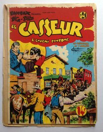 La Couverture originale du BB 21 L'Ennemi Fantôme par le maître Chott .... au format entier de : 23,5 X 32 Cm La Couverture originale du BB 21 L'Ennemi Fantôme par le maître Chott .... au format entier de : 23,5 X 32 Cm