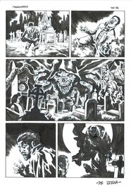 Francesco De Stena - De Stena, Frankenstein di Mary Shelley, planche n°85, 2015. - Comic Strip