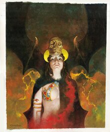 Manuel Sanjulián - Goodman Games Cover - Crypt of the Devil Lich - Original Cover