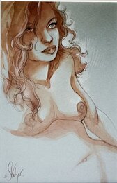 Éric Stalner - FEMME NUE - Original Illustration