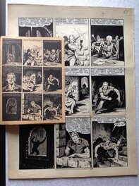 La planche originale 10 (11) du ROBIN des BOIS 7 de Juin 1948 avec sa Publication ( qui ne sera pas jointe a l'achat , c'est juste pour vous montrer que c'est publié ! )