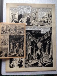 La planche originale 6 (7) du ROBIN des BOIS 7 de Juin 1948 avec sa Publication ( qui ne sera pas jointe a l'achat , c'est juste pour vous montrer que c'est publié ! )