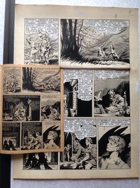 La planche originale 8 (9) du ROBIN des BOIS 7 de Juin 1948 avec sa Publication ( qui ne sera pas jointe a l'achat , c'est juste pour vous montrer que c'est publié ! )