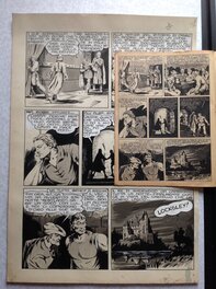 La planche originale 9 (510) du ROBIN des BOIS 7 de Juin 1948 avec sa Publication ( qui ne sera pas jointe a l'achat , c'est juste pour vous montrer que c'est publié ! )