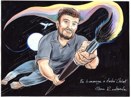 Marc Rouchairoles - Hommage à André Chéret Dessinateur de Rahan - Illustration originale
