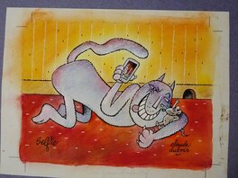 Claude Dubois - Série LES CHATS: "Selfie" - Comic Strip