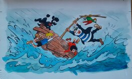 Jef Nys - Jommeke - de plank van Jan Haring - Illustration originale