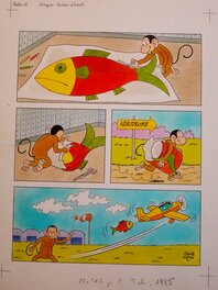 Claude Dubois - Poisson d'avril - Planche originale