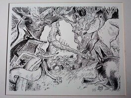 Claude Dubois - Prom' non-nous dans les bois - Planche originale
