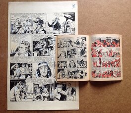 La Planche originale 36 de Ramon avec sa page de publication du RANCHO 12 ( qui ne sera pas jointe ... , c'est juste pour vous montrer la Publication ! ) . La Planche originale 36 de Ramon avec sa page de publication du RANCHO 12 ( qui ne sera pas jointe ... , c'est juste pour vous montrer la Publication ! ) .