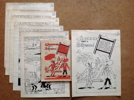 Visuel général des 6 Planches Originales ( avec la Splash Hollywood ) de Giocondo avec sa Publication ..., qui ne sera pas jointe a L'achat des 6 planches Visuel général des 6 Planches Originales ( avec la Splash Hollywood ) de Giocondo avec sa Publication ..., qui ne sera pas jointe a L'achat des 6 planches