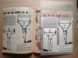 Le Dessin original avec sa Publication du RANCHO 12 de 1955 ( qui ne sera pas jointe a L'Achat , c'est pour vous montrer que cela a bien été publié dans ce Petit Format ! ) Le Dessin original avec sa Publication du RANCHO 12 de 1955 ( qui ne sera pas jointe a L'Achat , c'est pour vous montrer que cela a bien été publié dans ce Petit Format ! )