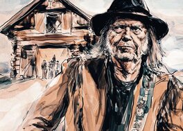 Illustration pour le magazine Rolling Stones pour la sortie de l'album de Neil Young & Crazy Horse en 2022