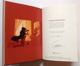 Pin up photo de Bombatô Mike , et numération , signature de Vervisch en fin de volume Pin up photo de Bombatô Mike , et numération , signature de Vervisch en fin de volume