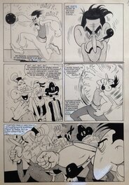 André Rey - André Rey ( Atelier Chott ) Planche Originale 14 Cap' tain Paf 4 Sport santé - Humour Bd Rc 1952 Pierre Mouchot ( très Calvo ) - Comic Strip