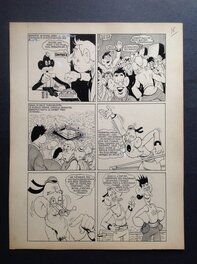 La planche originale 16 ( et 16 au dos dactylographié ) au format entier de 23.5 X 30.5 Cm La planche originale 16 ( et 16 au dos dactylographié ) au format entier de 23.5 X 30.5 Cm