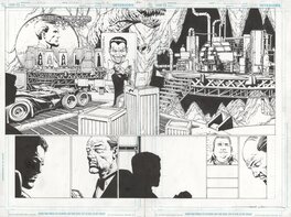David Finch - Dark Knight #1 pg.16-17 - Original art