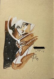 Olivier Vatine - Spacegirl - Illustration originale