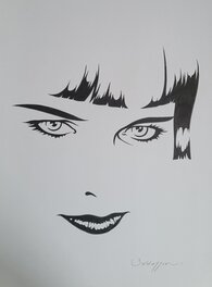 Roberto Baldazzini - Louise Brooks - hommage - Original Illustration