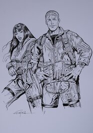 Gil Formosa - Buck DANNY et LADY X - Original Illustration