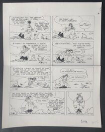 Frédéric Jannin - Les démêlés d'Arnest Ringard et d'Augraphie - Planche originale - Comic Strip