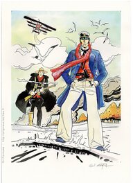 Gil Formosa - CORTO MALTESE et JESUIT JOE - Illustration originale