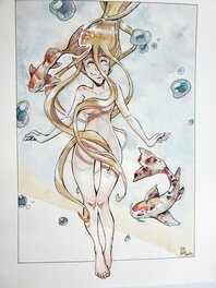 Charline Forns - LA SENTINELLE DU PETIT PEUPLE T2 LES LARMES DU DRAGON - Original Illustration