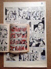 La Grande planche originale 39 de Ramon avec sa page de publication du RANCHO 12 ( qui ne sera pas jointe ... , c'est juste pour vous montrer la Parution en 1955 ! ) .